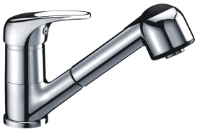 Смеситель WasserKRAFT ODER 6365 для кухонной мойки с вытяжной лейкой