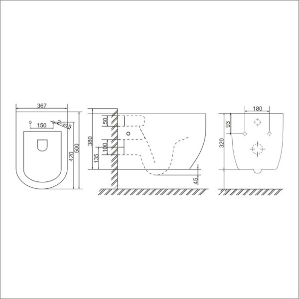 Унитаз навесной Mirsant PANDORA    Унитаз навесной Mirsant PANDORA
