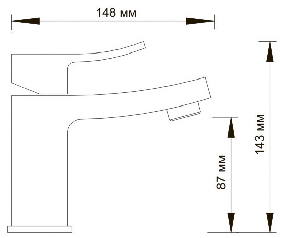 Смеситель WasserKRAFT EXTER 1603 для раковины 