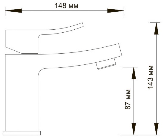 Смеситель WasserKRAFT ALLER 1063 для раковины  Смеситель WasserKRAFT ALLER 1063 для раковины