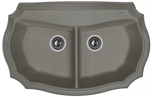 Мойка кухонная керамогранитная Florentina ЭМИЛИЯ 870 20.365.F870.102 87*55 см. черный