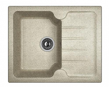 Мойка кухонная из литьевого мрамора Dr. Gans ЛОРА 620 25.020.A0620.408 62*51 см. серый