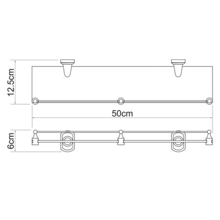 Полка WasserKRAFT ODER K-3044  