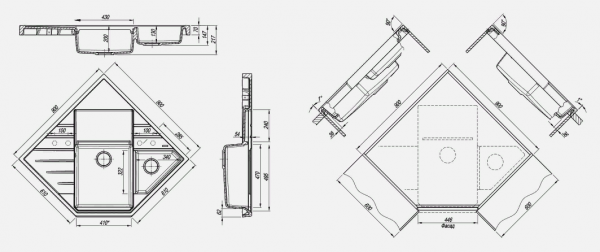 Мойка кухонная керамогранитная Florentina БОМБЕЙ 20.375.J0900.201 90*61 см. жасмин Мойка кухонная керамогранитная Florentina БОМБЕЙ 20.375.J0900.201 90*61 см. жасмин