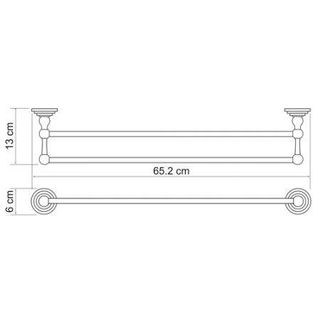 Полотенцедержатель WasserKRAFT AMMER K-7040  