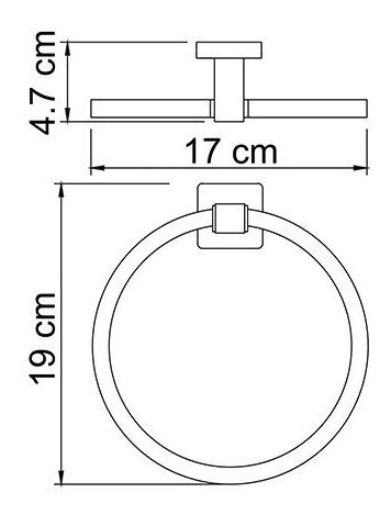 Полотенцедержатель WasserKRAFT LIPPE K-6560   Полотенцедержатель WasserKRAFT LIPPE K-6560