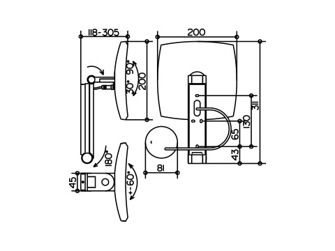 Зеркало косметическое Keuco ILOOK MOVE 17613 019002  