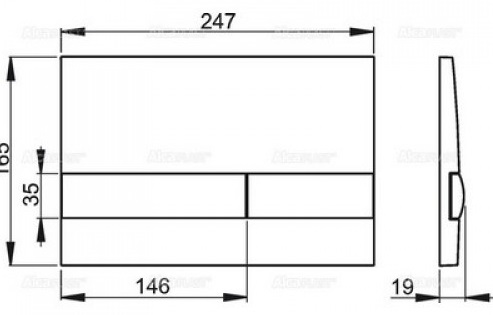 Клавиша для инсталляции Alcaplast  M1725  