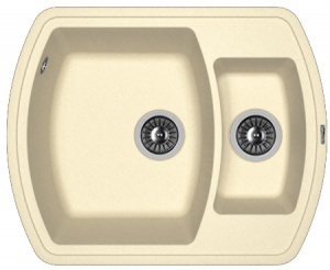 Мойка кухонная керамогранитная Florentina НИРЕ 630K 20.220.D0630.202 63*51 см. шампань
