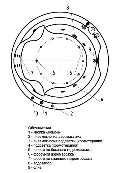 Ванна акриловая Aquatek АУРА   