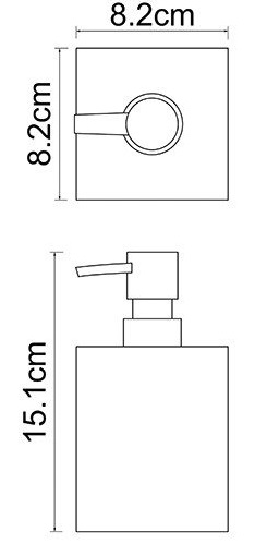 Дозатор жидкого мыла настольный WasserKRAFT LEINE K-3899  