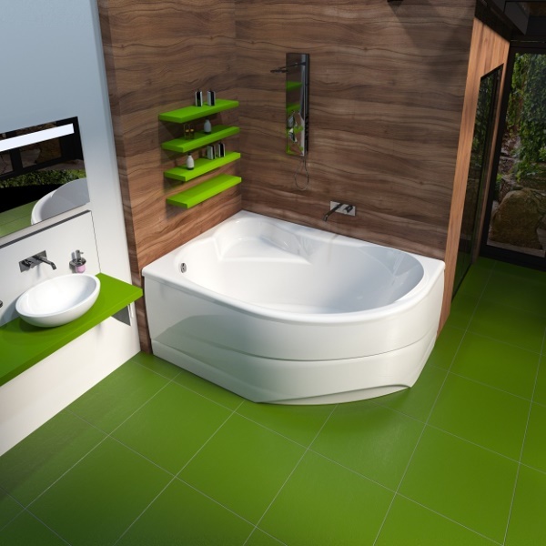 Ванна акриловая Mirsant ЯЛТА  170x100 см. левая 