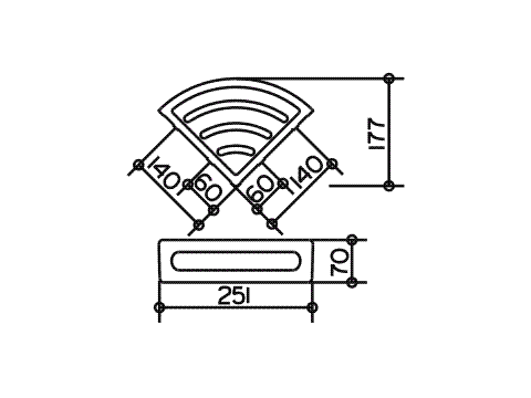 Полка угловая Keuco ELEGANCE 11657 010001  