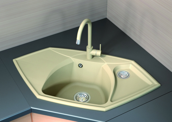 Мойка кухонная керамогранитная Florentina САРДИНИЯ 20.150.D0980.302 97,5*51 см. антрацит