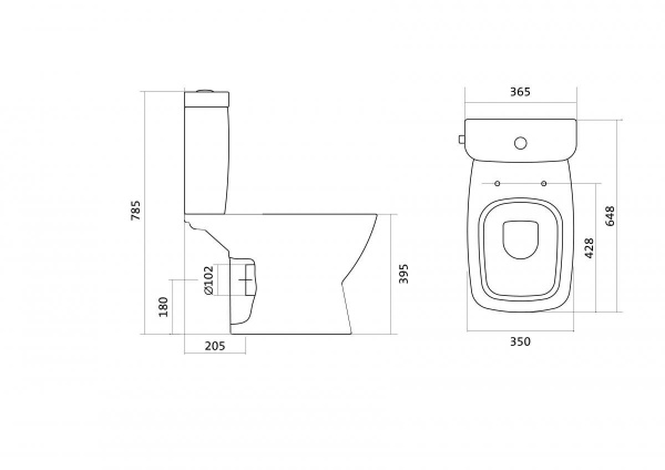 Унитаз-компакт Santek НЕО 1.WH30.2.187  
